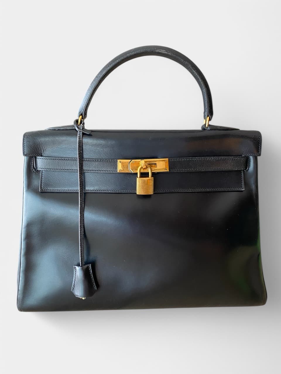 Hermès Kelly 32cm Leather Black