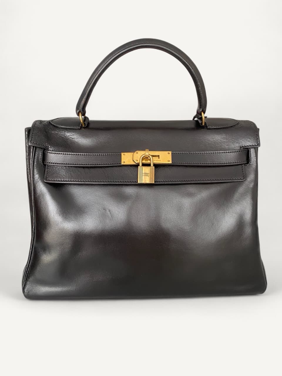 Hermès Kelly 32cm Leather Brown